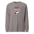 Jesus And Soccer - Unisex Adult Long Sleeve Tee