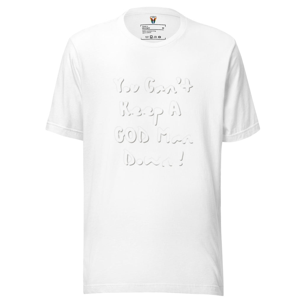 You Can't Keep A God Man Down, Men's T-shirt, Christian Shirt, Graphic T-Shirt, Christian Apparel, Trendy Shirt, Faith Apparel