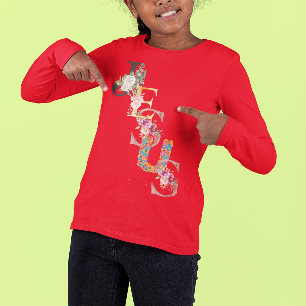 Jesus - Girl's Long Sleeve Tee