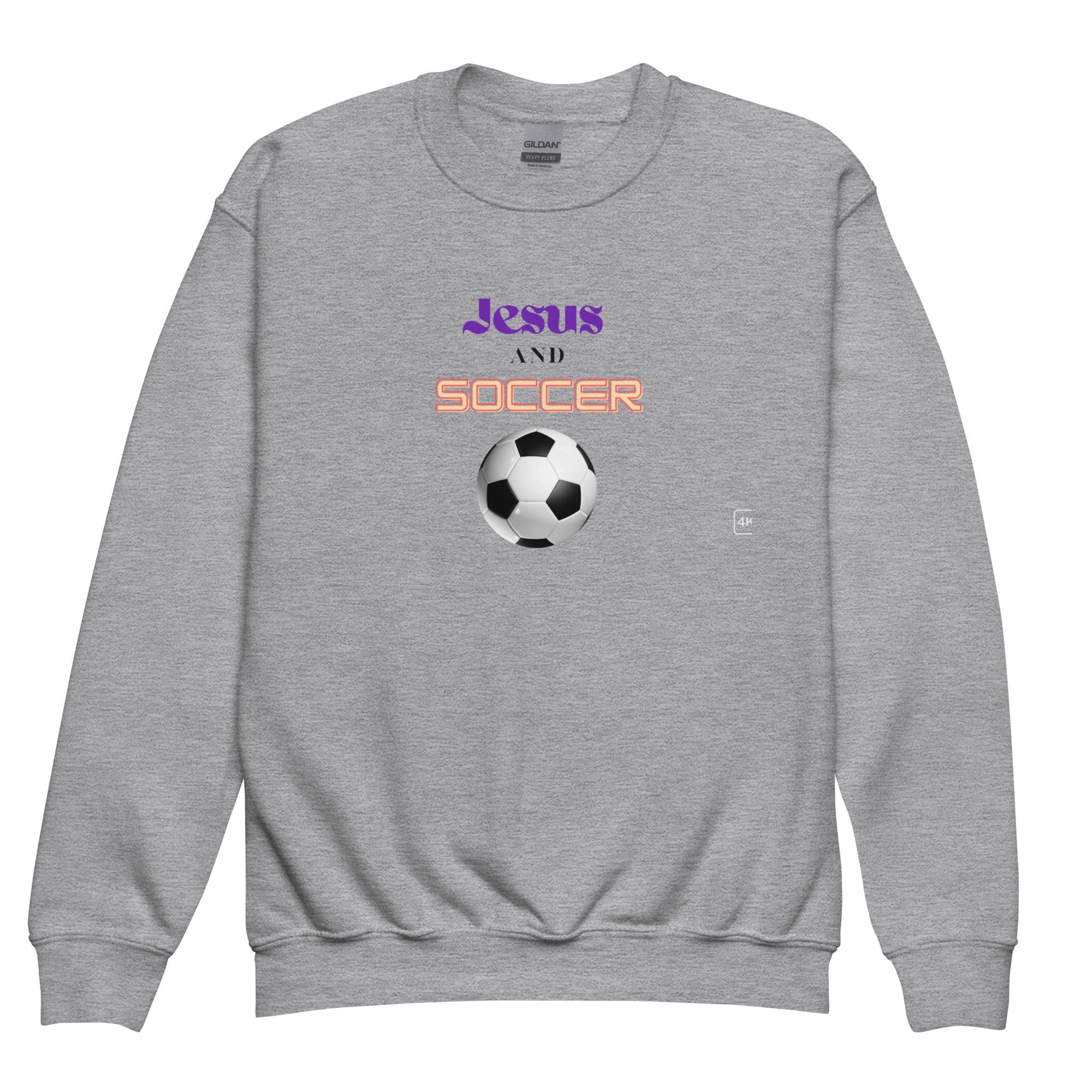 Jesus and Soccer - Unisex Youth Sweatshirt