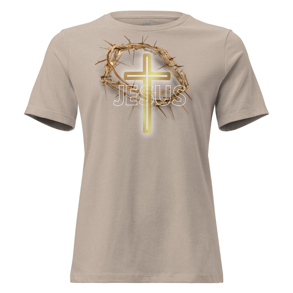 Jesus With Crown Of Thorns - Women's Tee