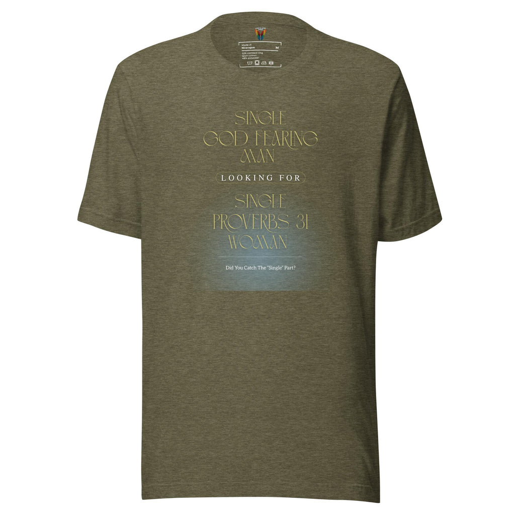 Single God Fearing Man - Men's Tee