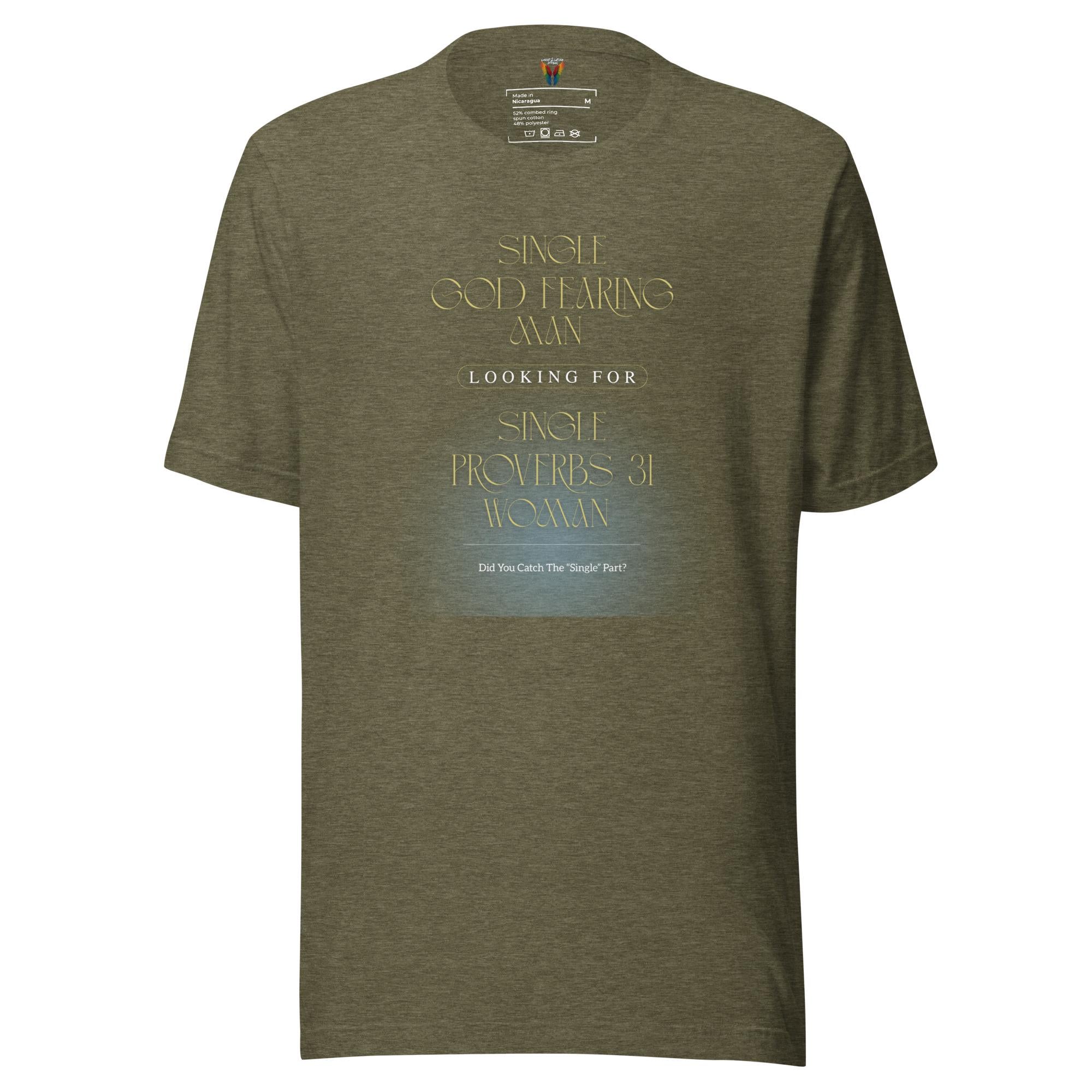 Single God Fearing Man - Men's Tee
