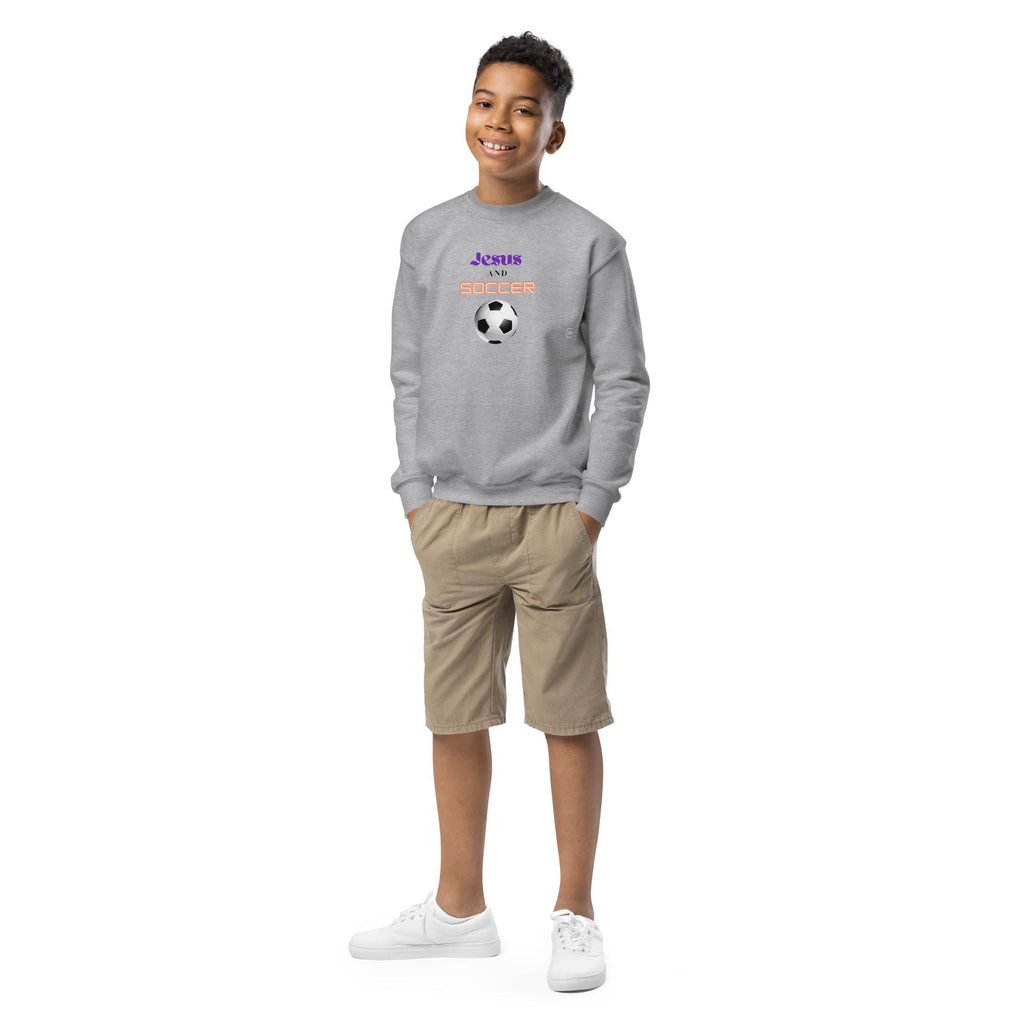 Jesus and Soccer - Unisex Youth Sweatshirt