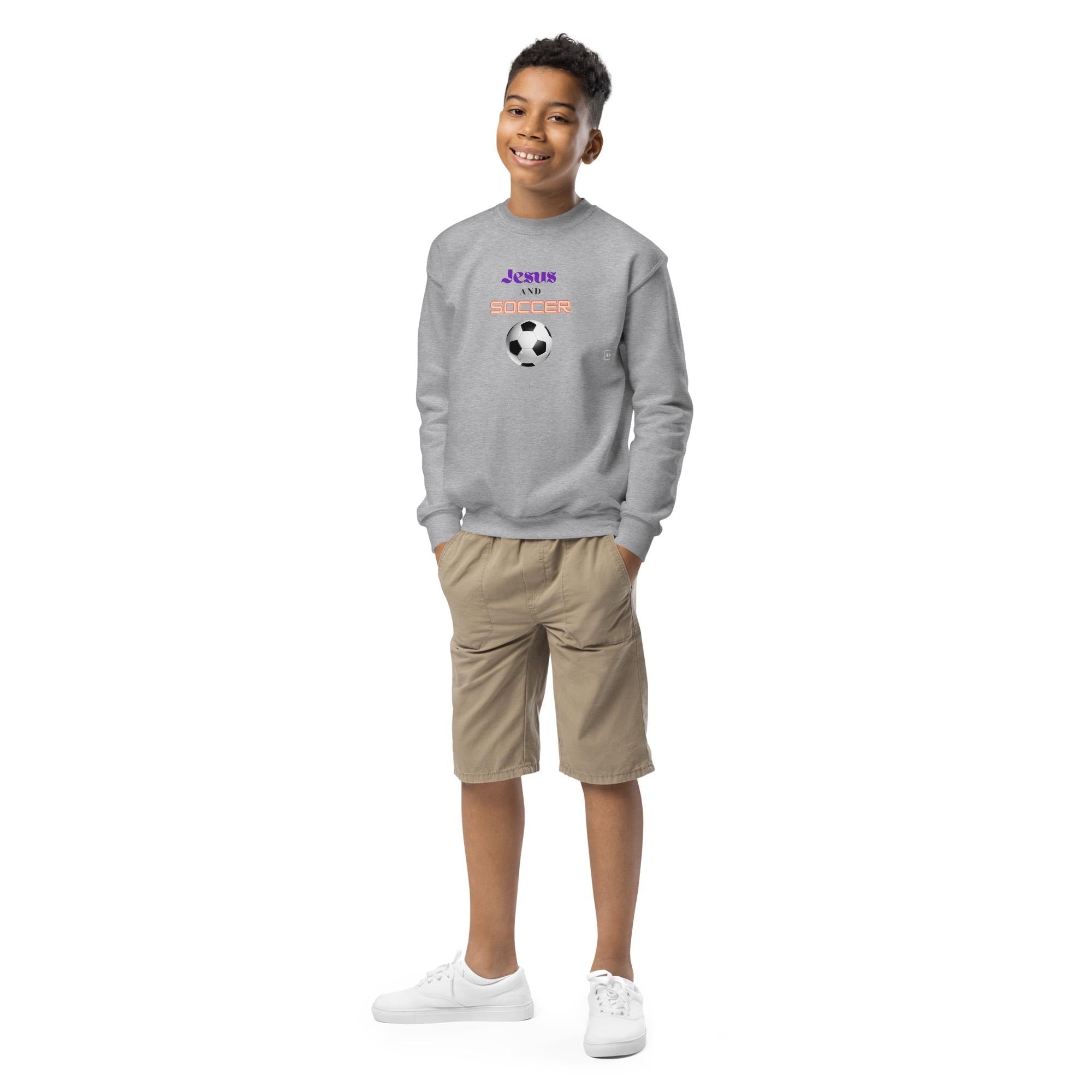 Jesus and Soccer - Unisex Youth Sweatshirt