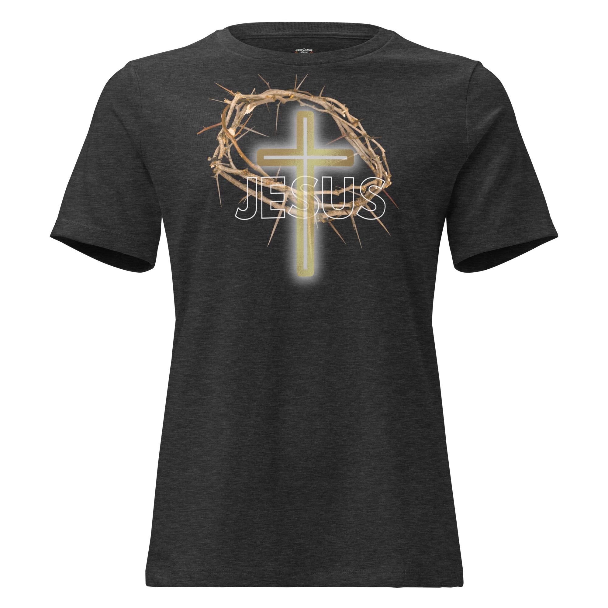 Jesus With Crown Of Thorns - Women's Tee