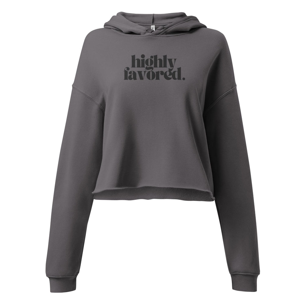 Highly Favored - Women's Crop Hoodie