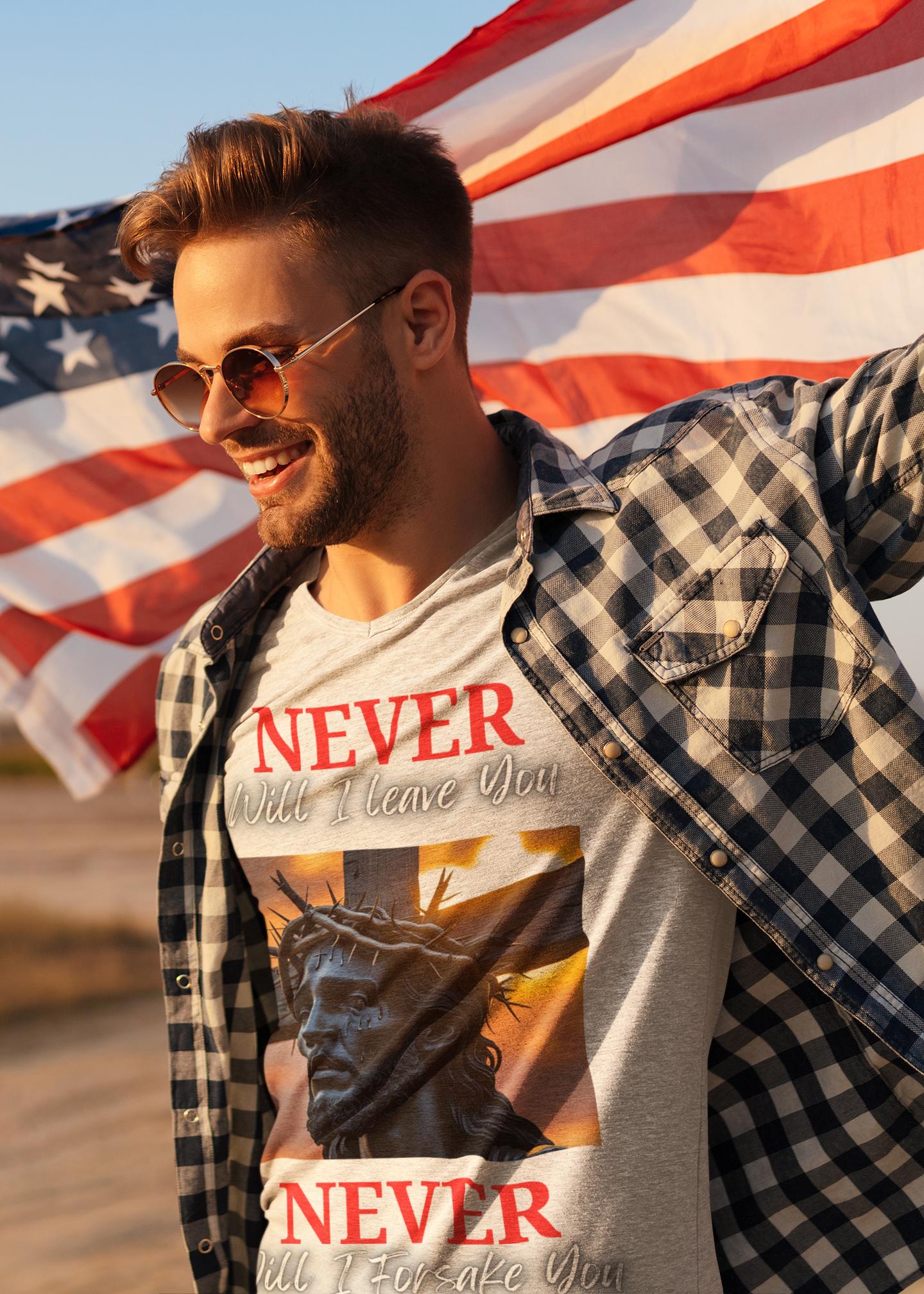 Never Will I Leave Forsake You - Men's Tee