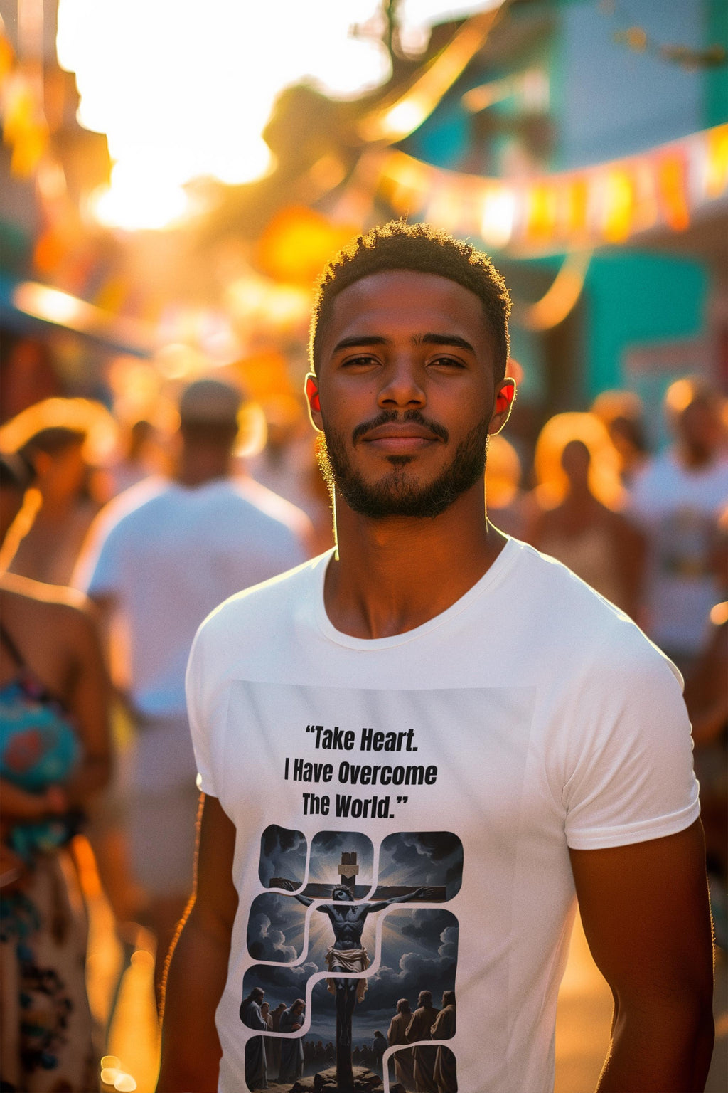 Take Heart I Have Overcome The World - Men's Tee