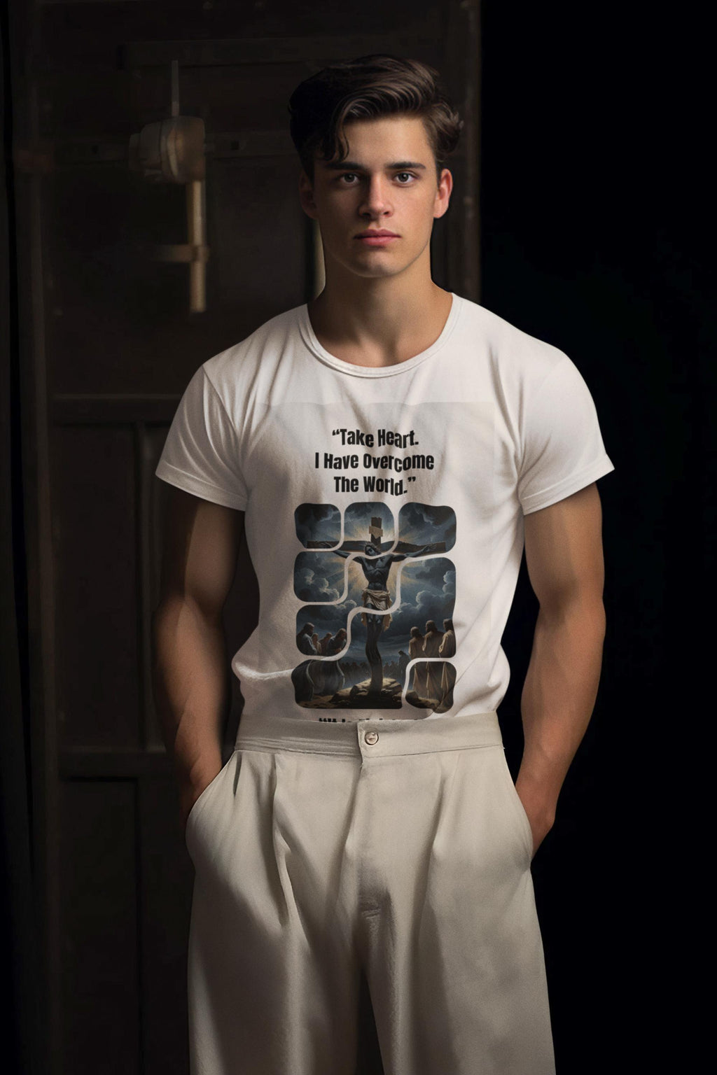 Take Heart I Have Overcome The World - Men's Tee