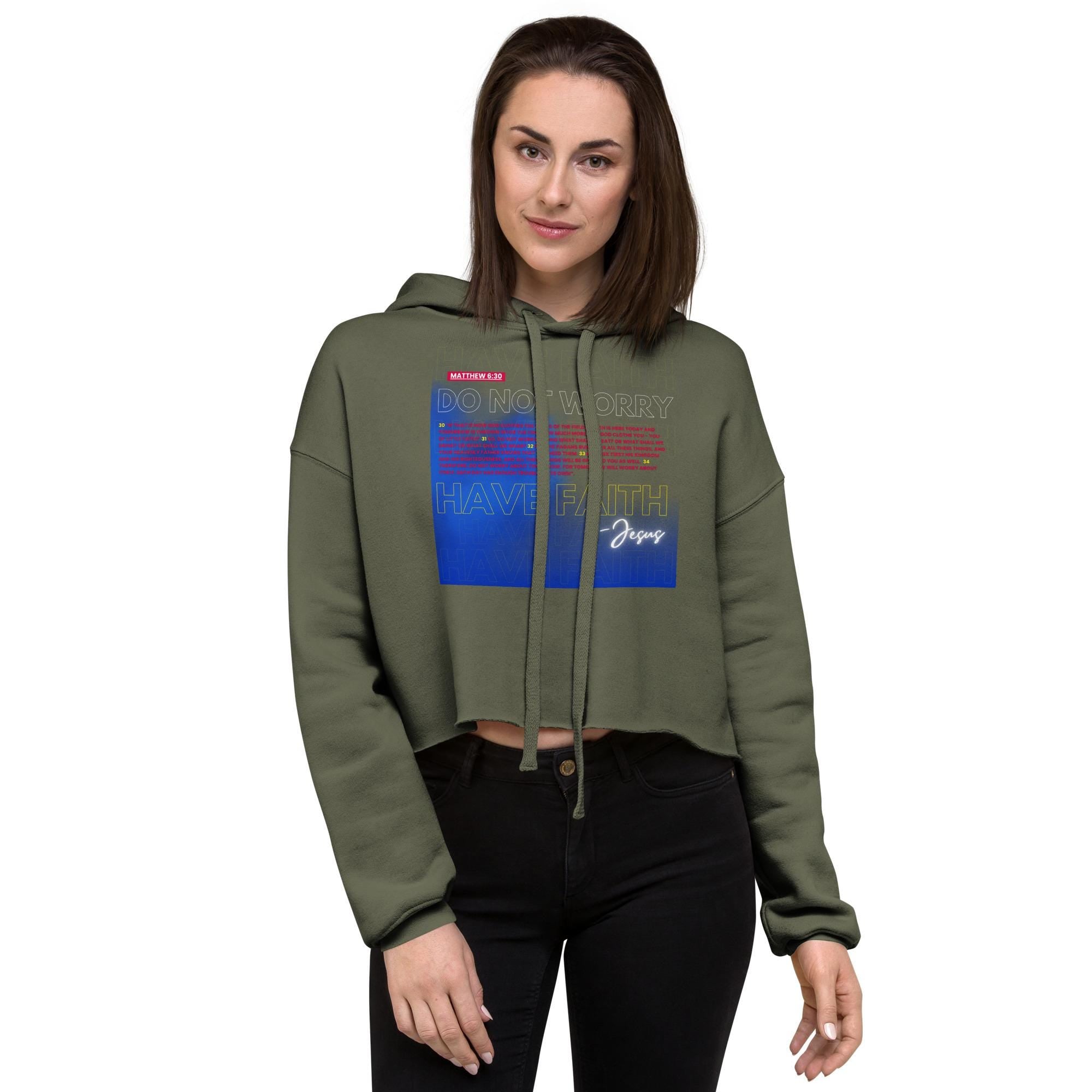 Matthew 6:30 - Women's Crop Hoodie
