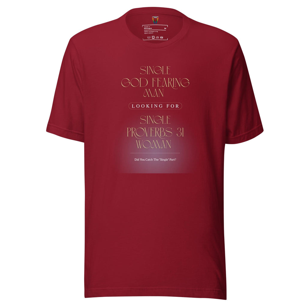 Single God Fearing Man - Men's Tee