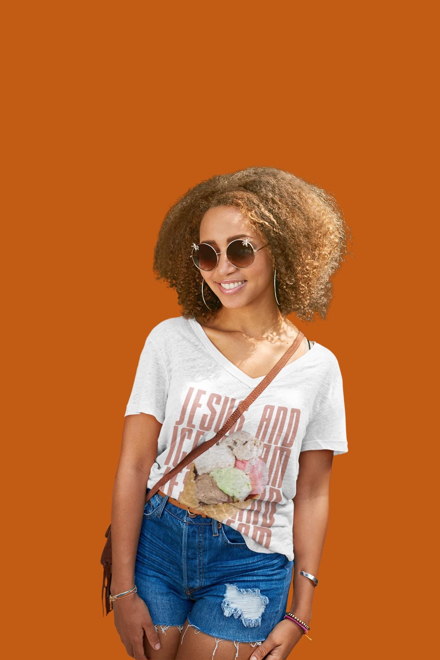 Jesus And Ice-Cream - Women's Tee