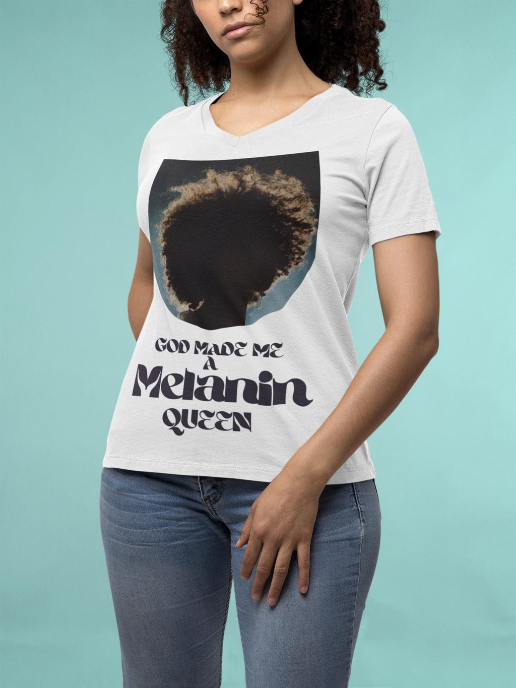 God Made Me A Melanin Queen - Women’s Tee