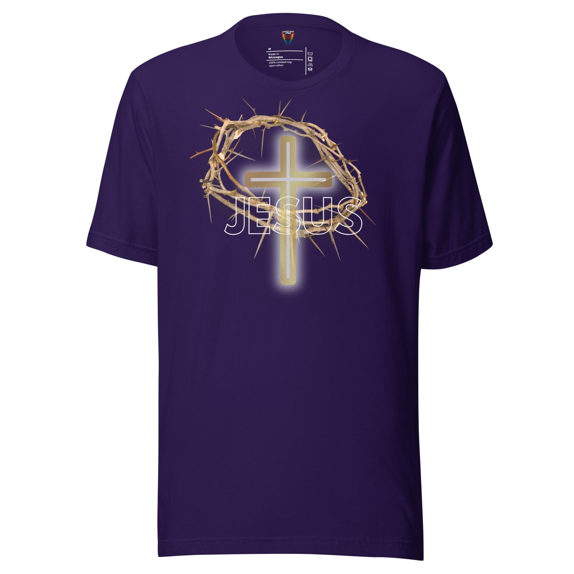 Jesus With Crown Of Thorns - Men's Tee