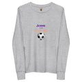 Jesus and Soccer - Unisex Youth Long Sleeve Tee