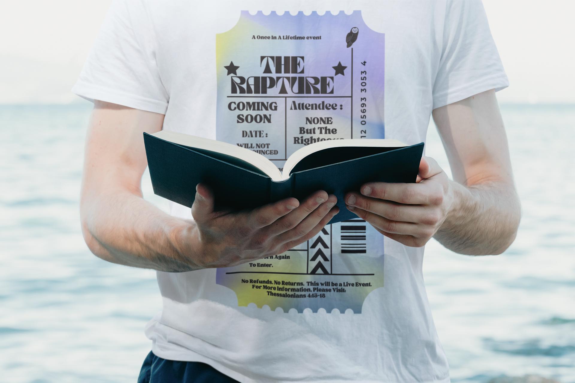 The Rapture, Men's T-shirt, Christian Shirt, Graphic T-Shirt, Christian Apparel, Trendy Shirt, Faith Apparel