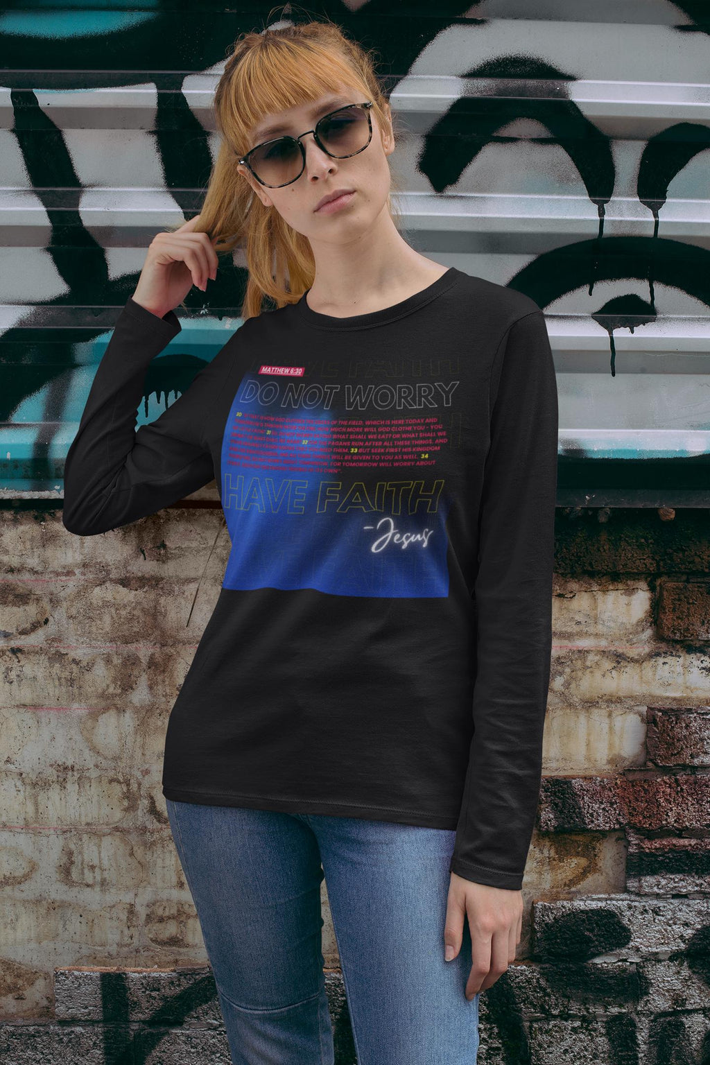 Matthew 6:30 - Hooded Long-Sleeve Tee