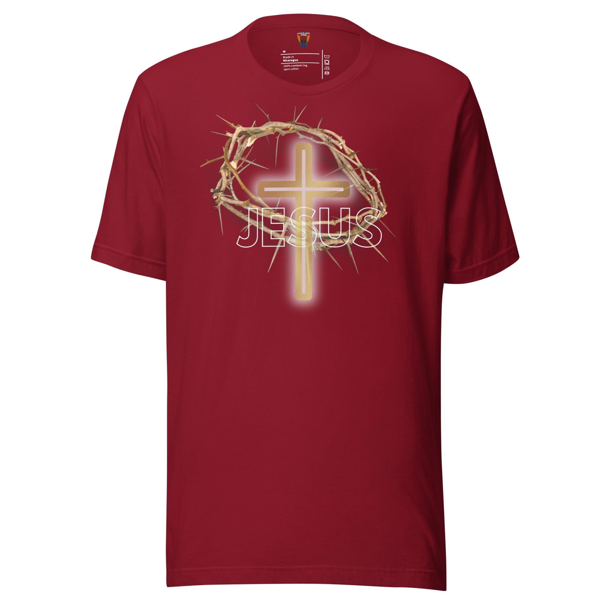 Jesus With Crown Of Thorns - Men's Tee