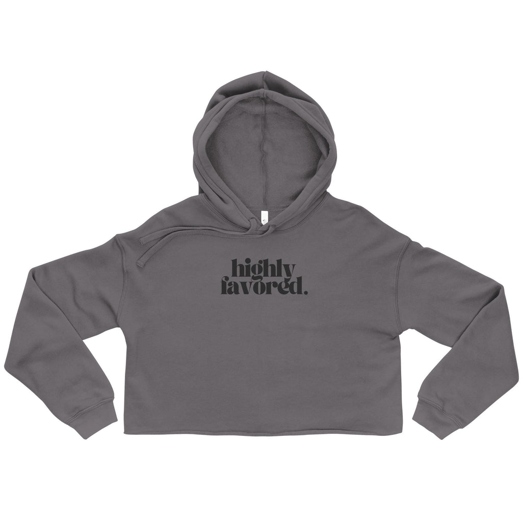 Highly Favored - Women's Crop Hoodie