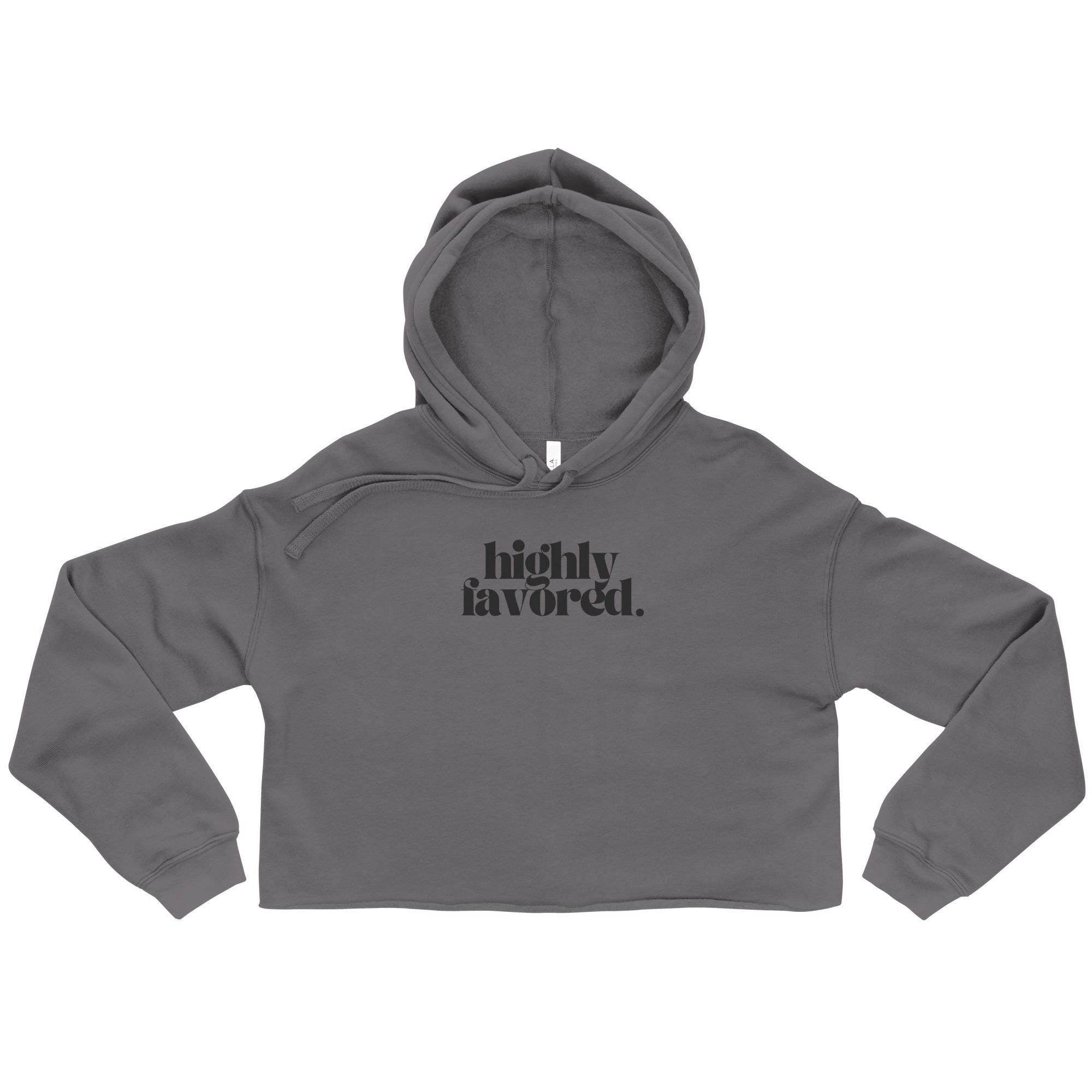 Highly Favored - Women's Crop Hoodie
