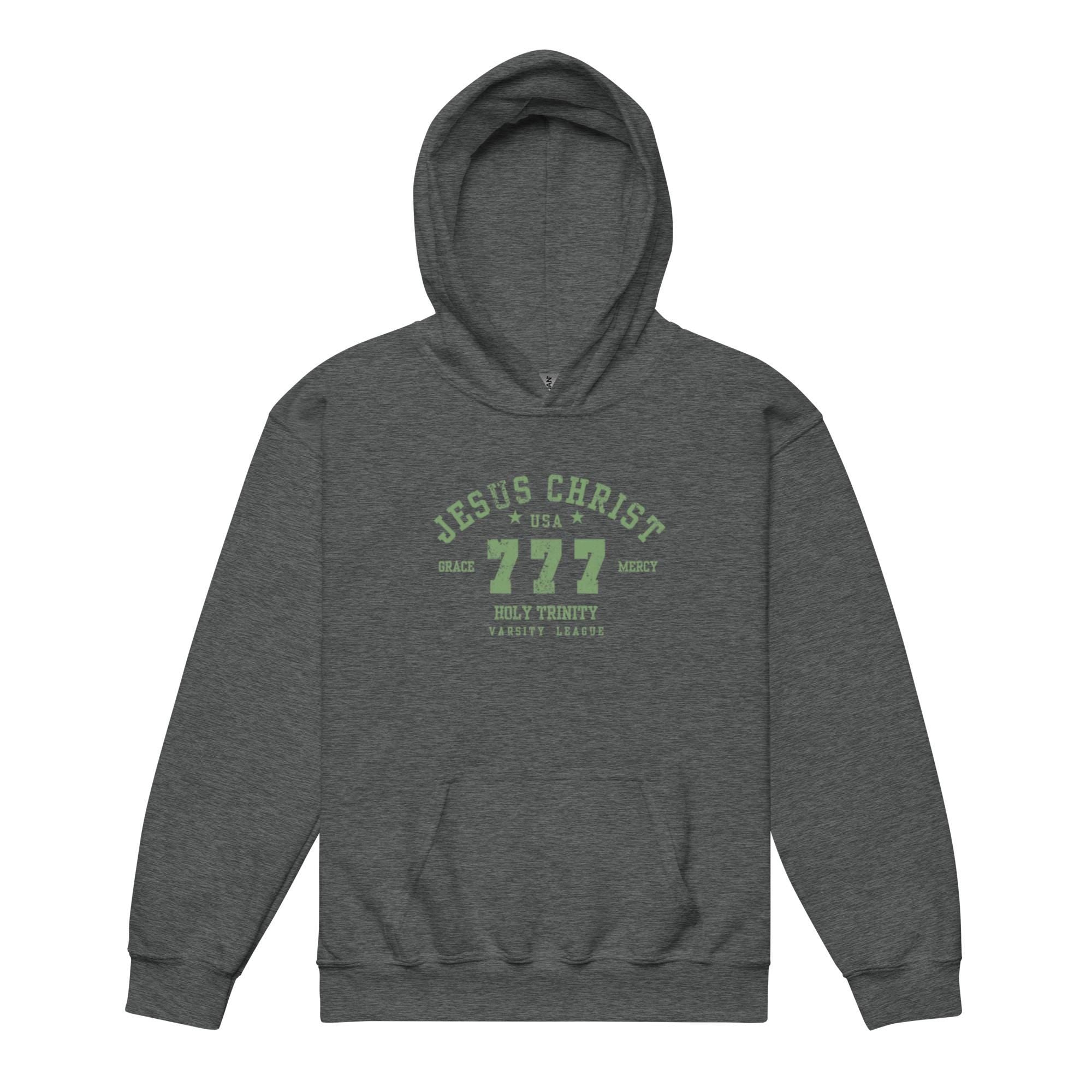 Jesus 777, Youth Hoodie,  Boys/Girls Graphic Hoodie, Christian Apparel, Christian Hoodie, Faith Apparel
