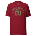 Jesus Christ 777, Men's T-shirt, Christian Shirt, Christian Apparel, Graphic Tee, Men's Gift, Faith Apparel