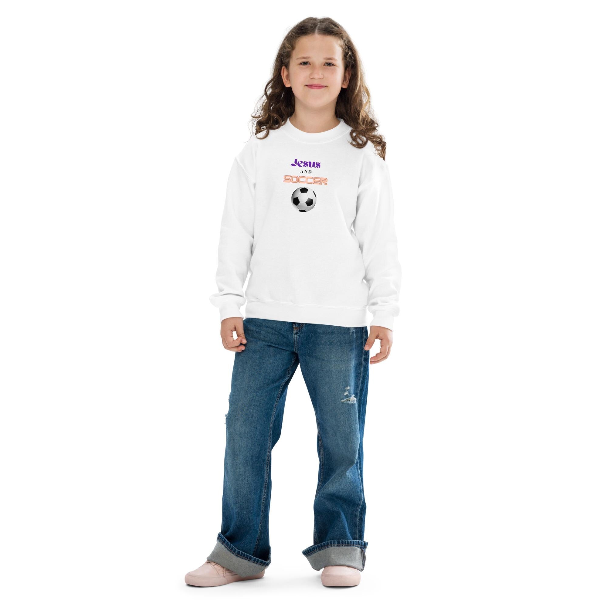 Jesus and Soccer - Unisex Youth Sweatshirt