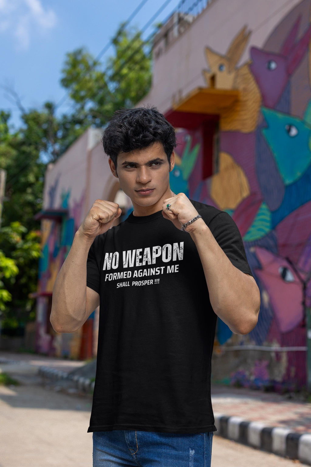 No Weapon Formed Against Me Shall Prosper - Men's Tee