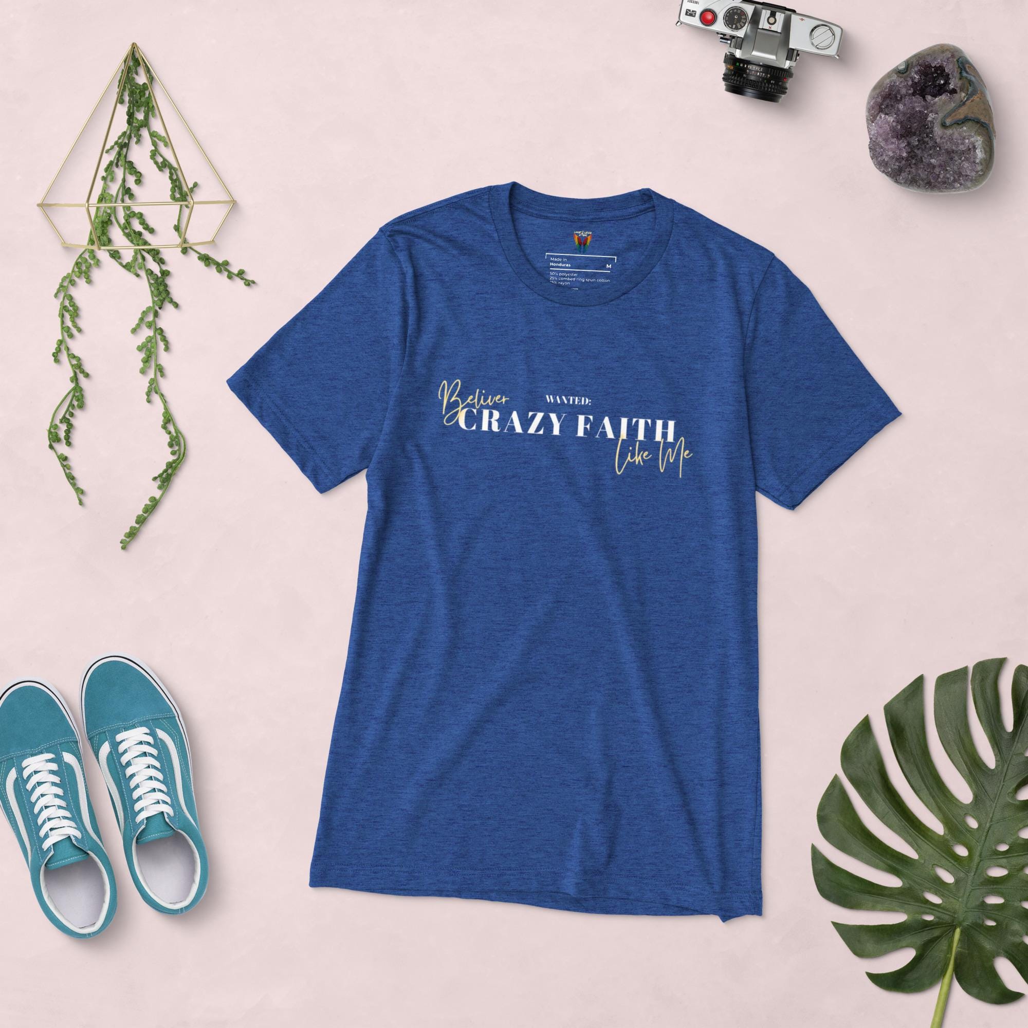 Wanted Crazy Faith Believer Like Me, Men's T-Shirt, Men's Gift, Christian Apparel, Faith Apparel