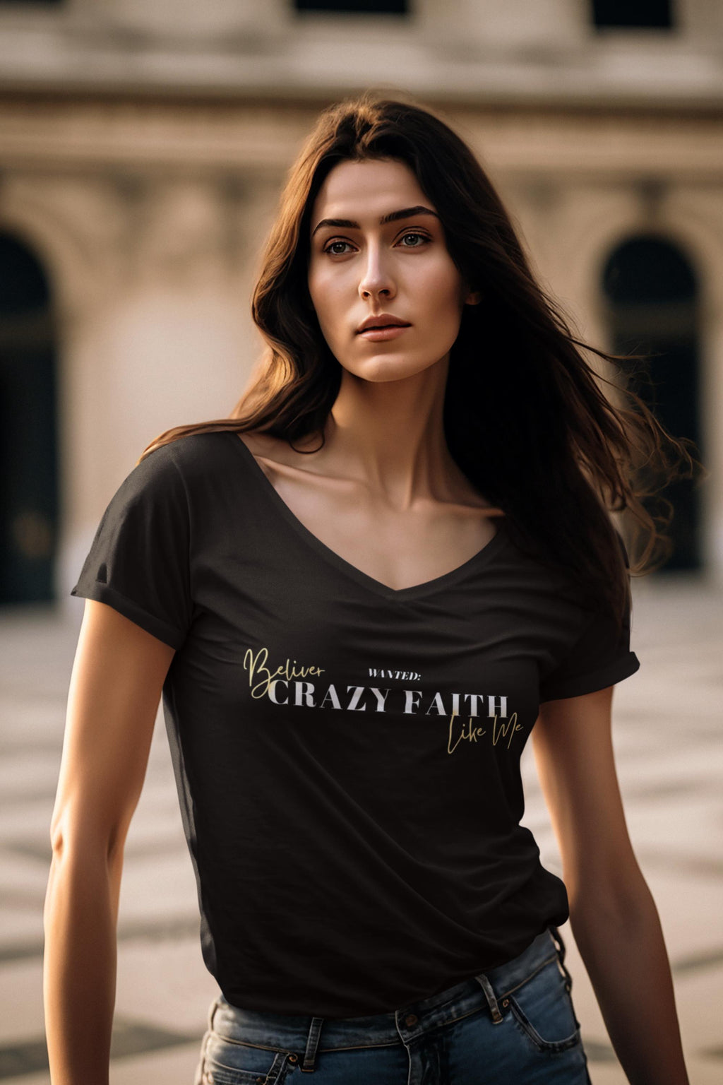 Wanted Crazy Faith Believer Like Me - Women’s Tee