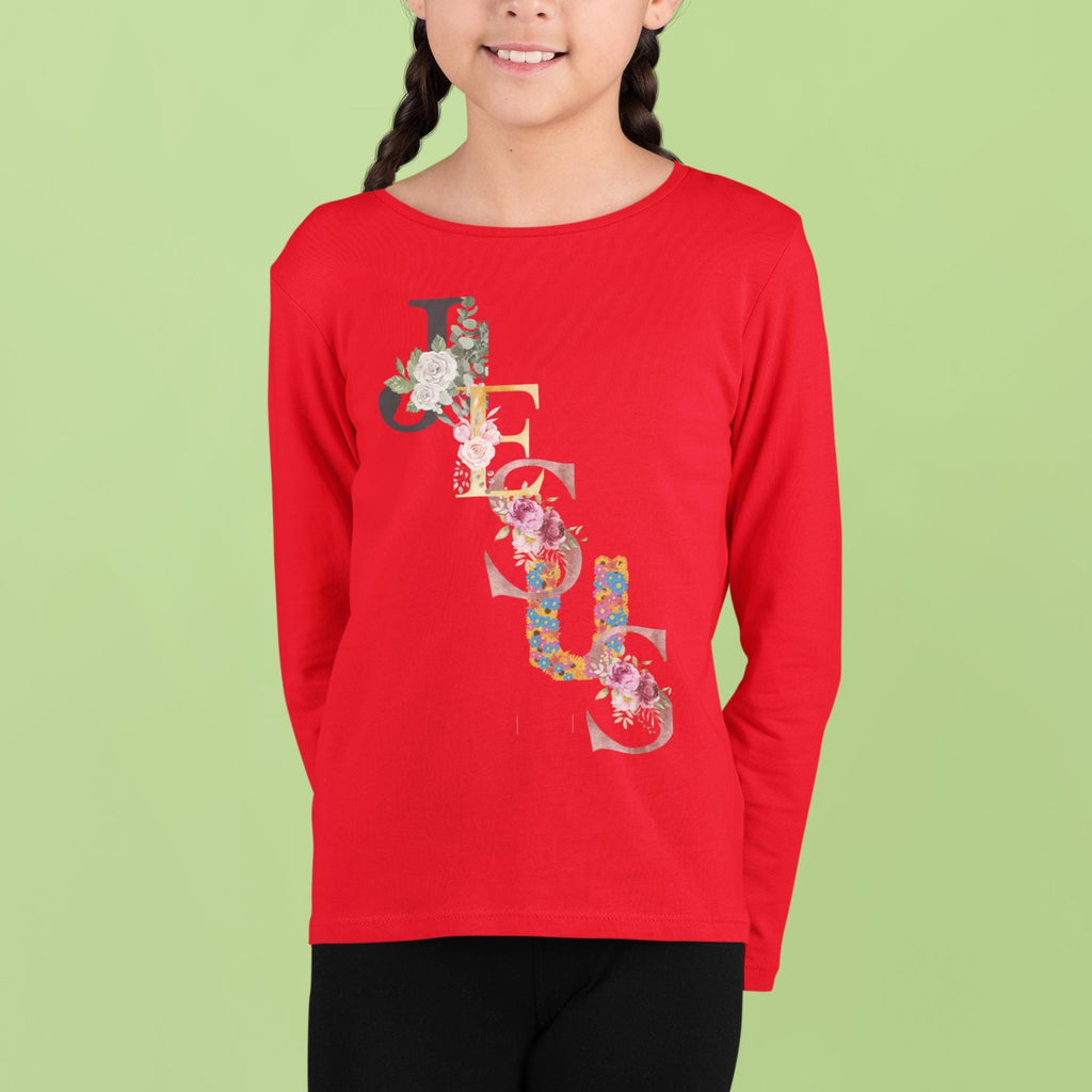 Jesus - Girl's Long Sleeve Tee