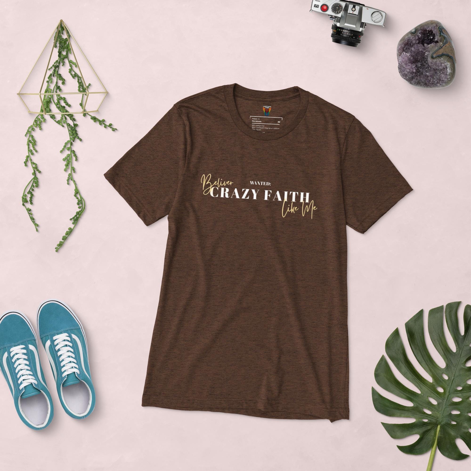 Wanted Crazy Faith Believer Like Me, Men's T-Shirt, Men's Gift, Christian Apparel, Faith Apparel