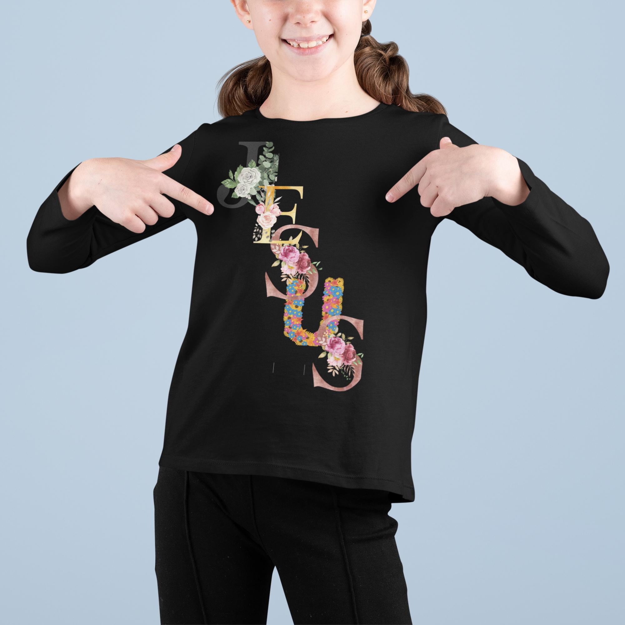 Jesus - Girl's Long Sleeve Tee