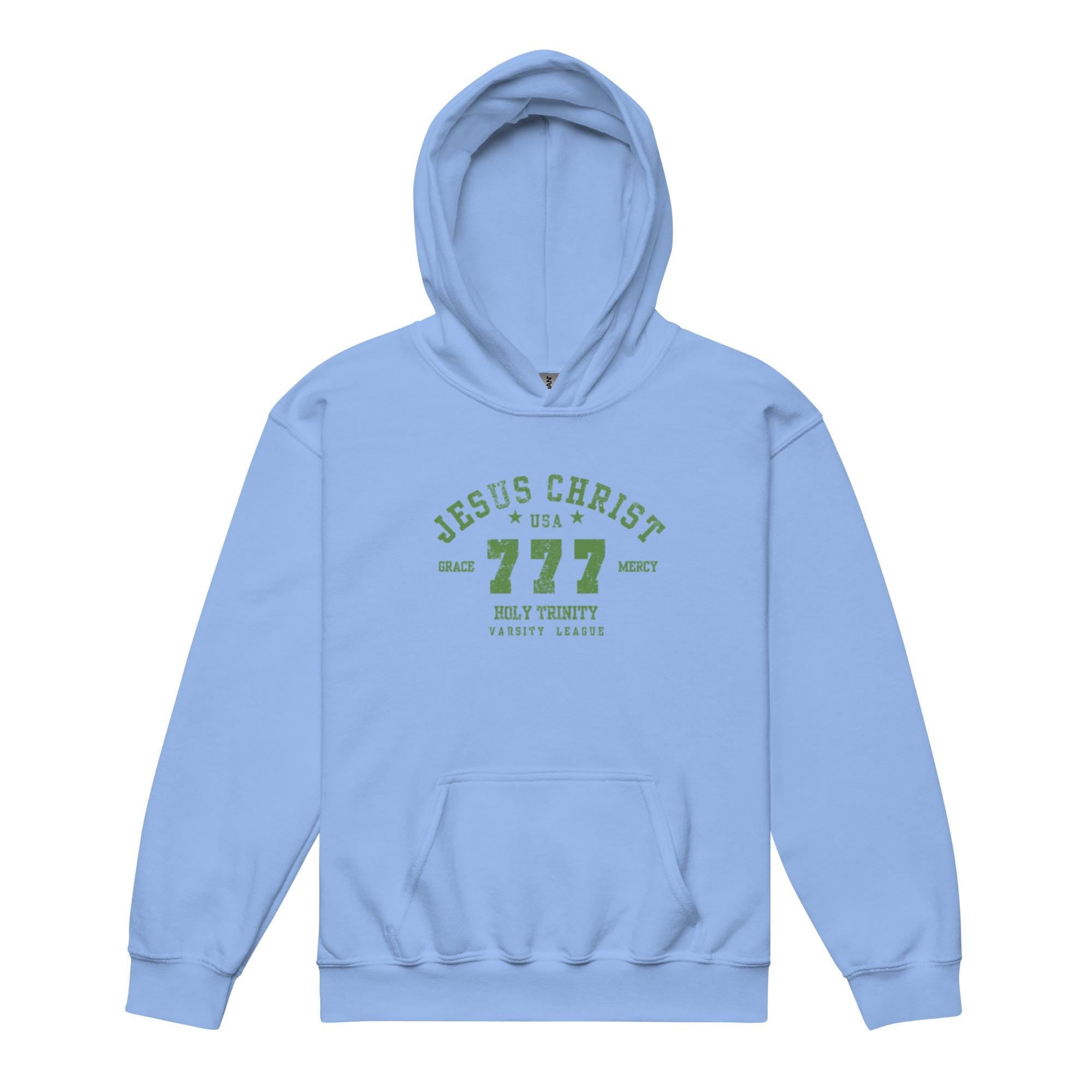 Jesus 777, Youth Hoodie,  Boys/Girls Graphic Hoodie, Christian Apparel, Christian Hoodie, Faith Apparel