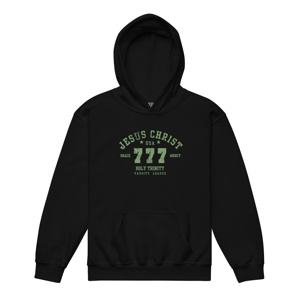 Jesus 777, Youth Hoodie,  Boys/Girls Graphic Hoodie, Christian Apparel, Christian Hoodie, Faith Apparel