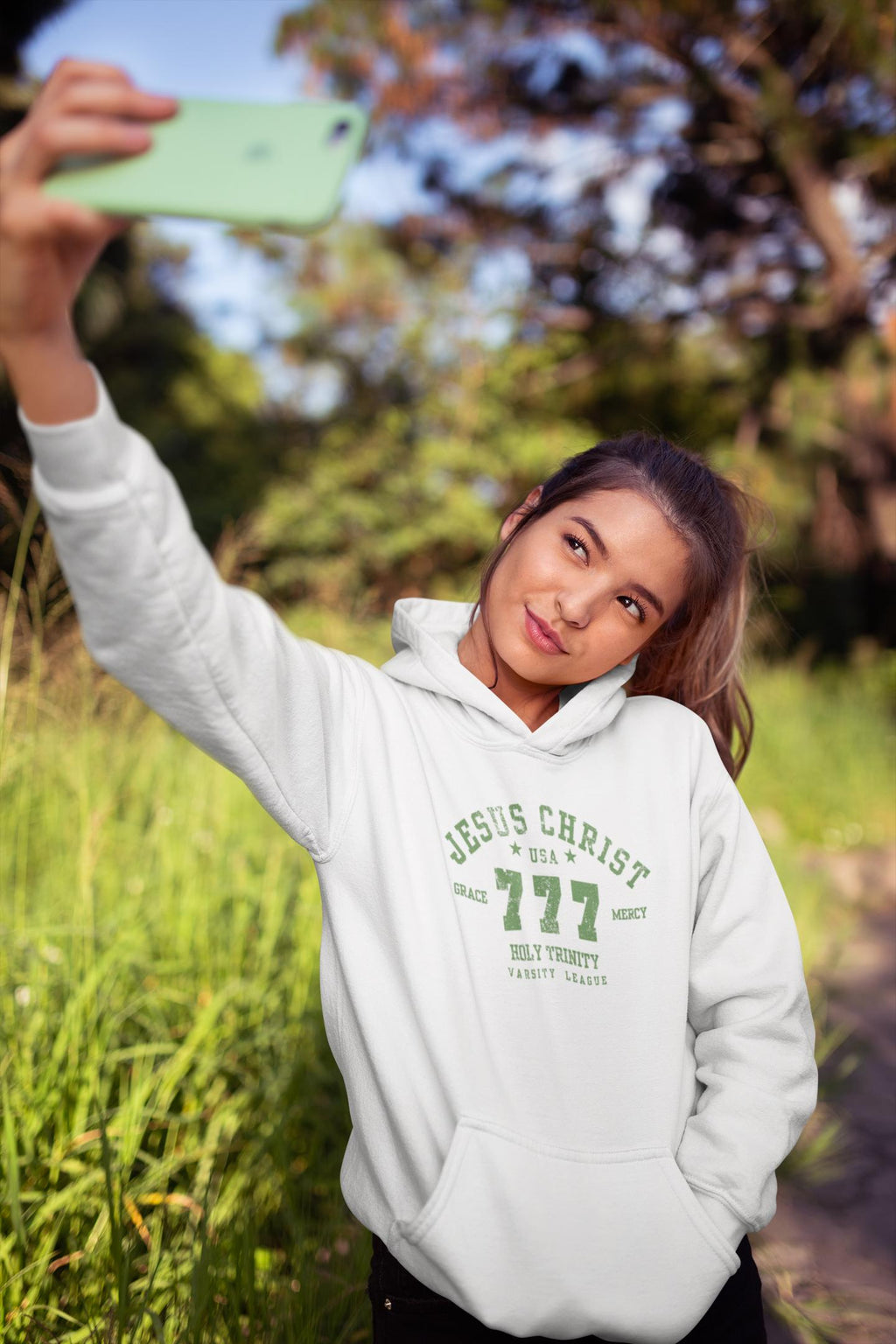 Jesus 777, Youth Hoodie,  Boys/Girls Graphic Hoodie, Christian Apparel, Christian Hoodie, Faith Apparel