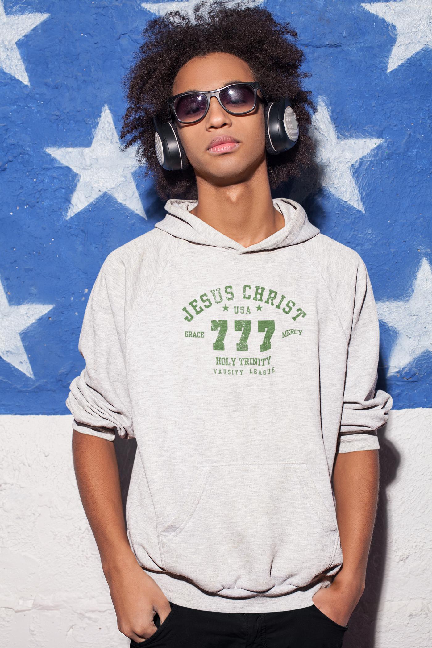 Jesus 777, Youth Hoodie,  Boys/Girls Graphic Hoodie, Christian Apparel, Christian Hoodie, Faith Apparel