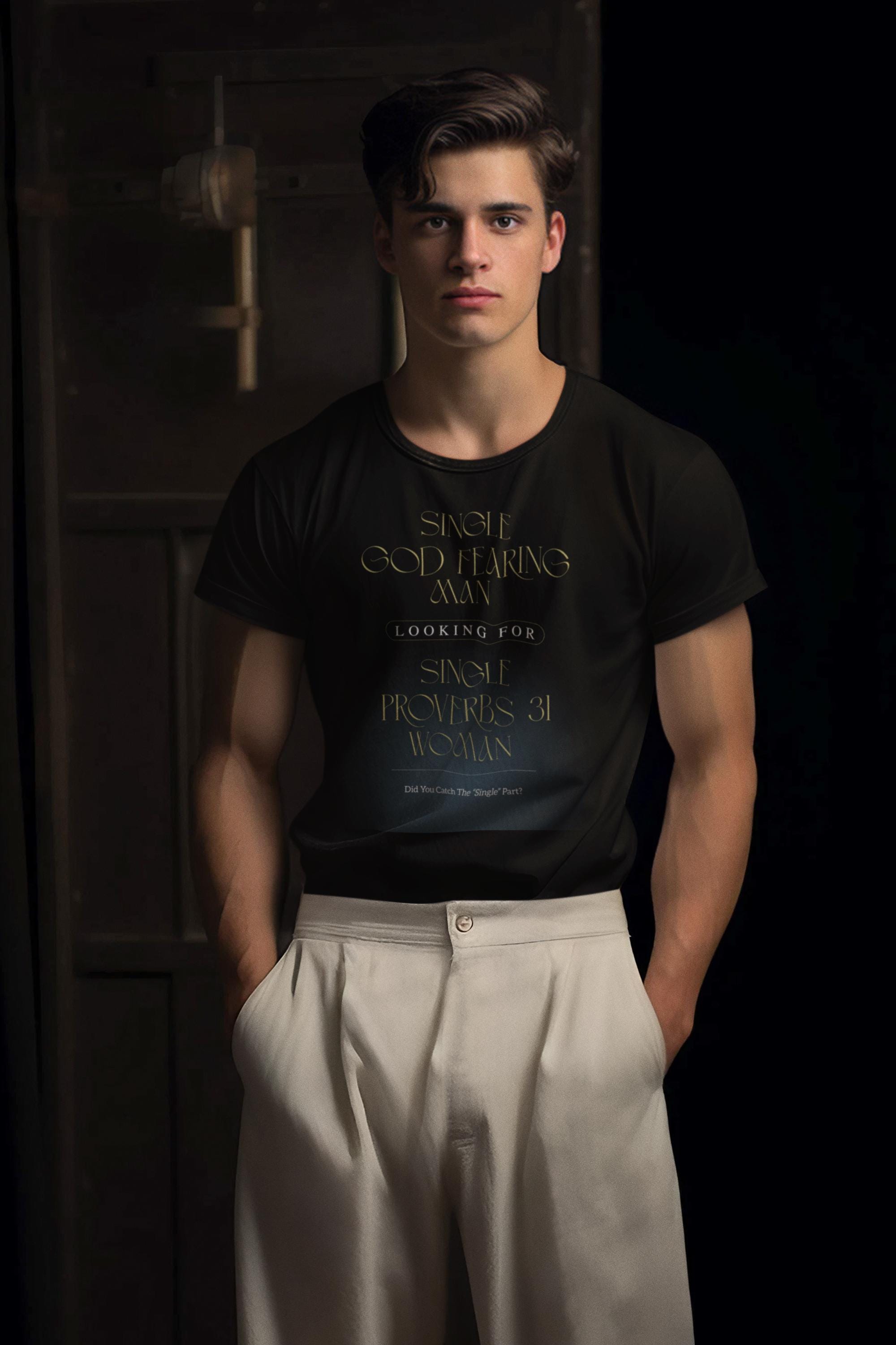 Single God Fearing Man - Men's Tee